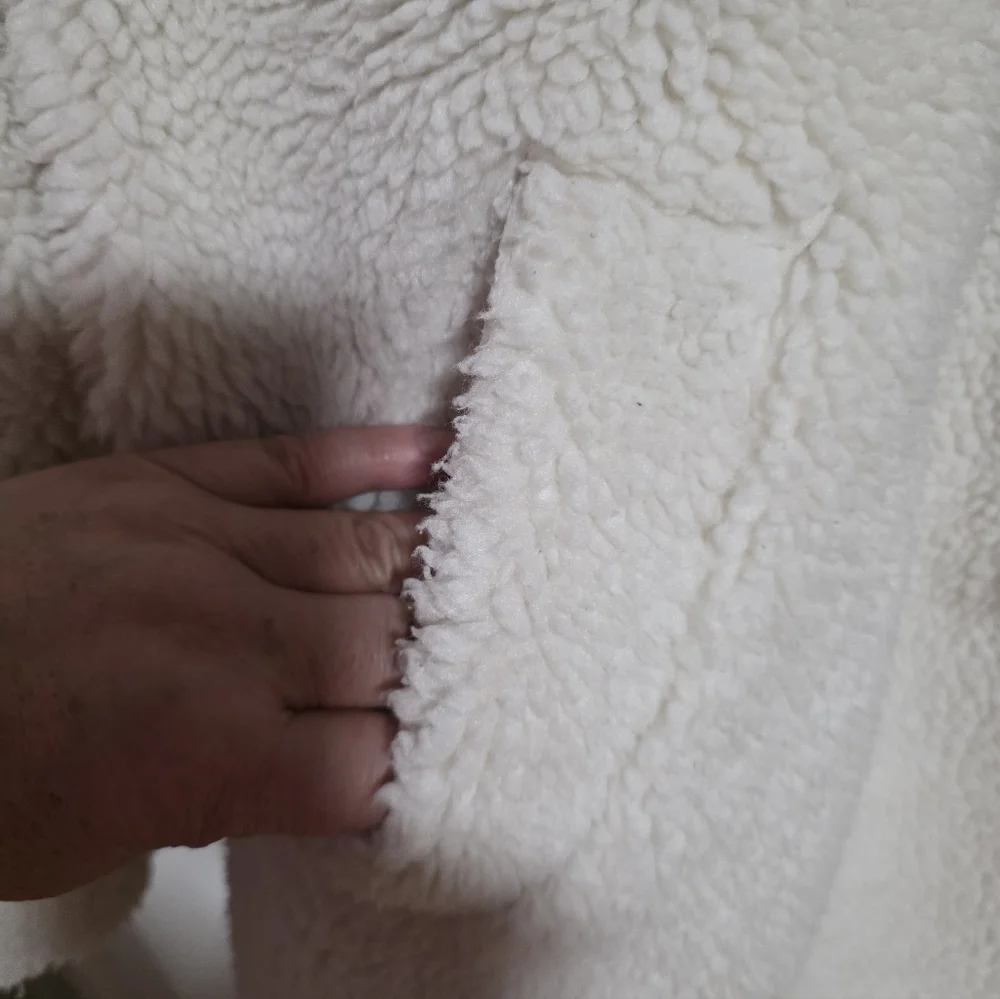 Abercrombie & Fitch Cream Teddy Jacket - Picture 5 of 6